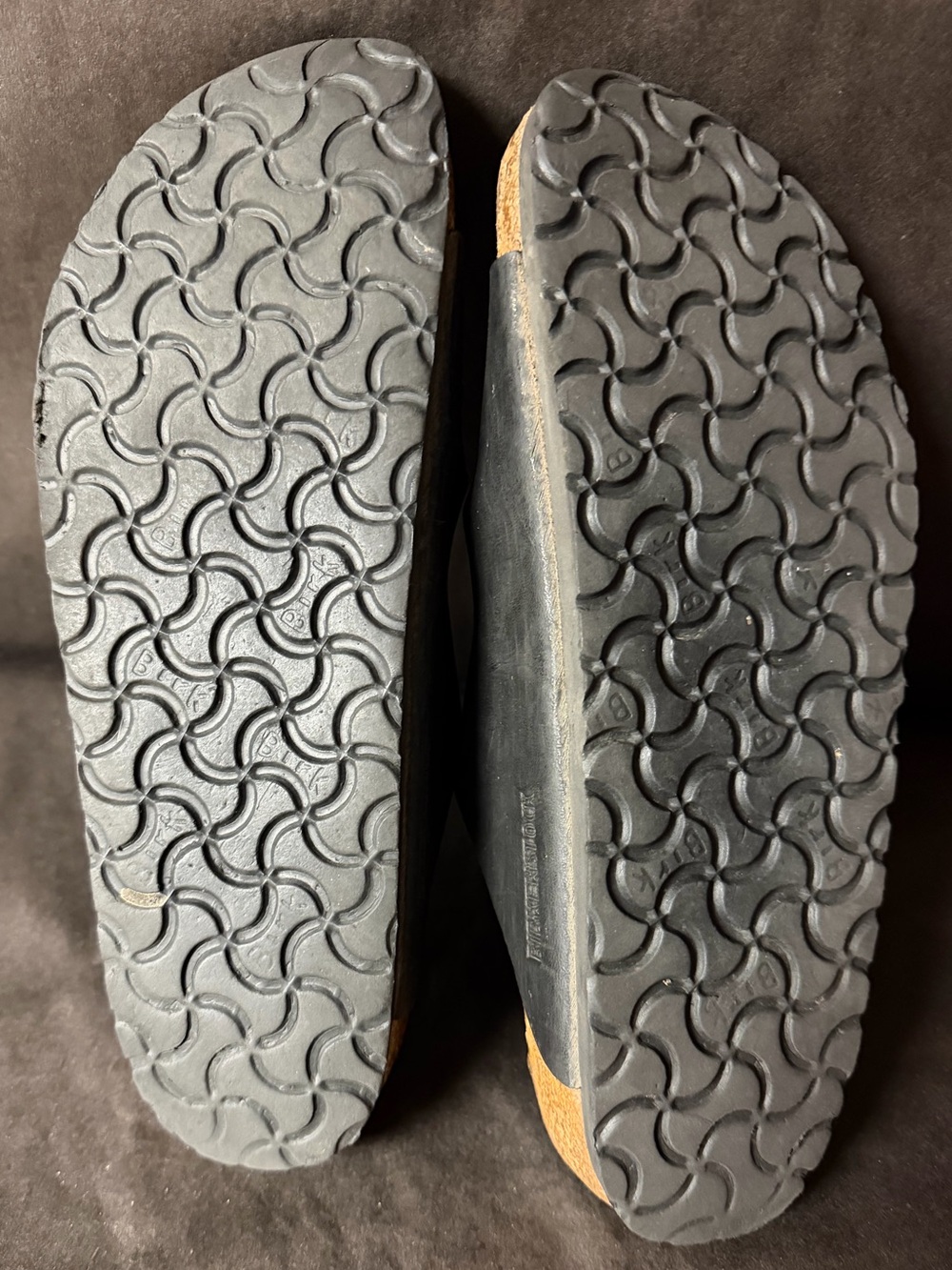 Birkenstock Black Leather Double Strap Arizona Sandals - Picture 5 of 7